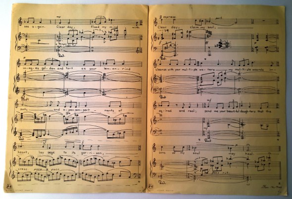 CLEAR DAY - poem (song) by George Murray | page 3 and 4